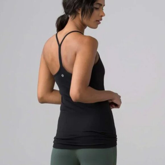 Lululemon Power Pose Tank Black Women's 6 - Picture 2 of 7